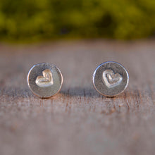 Load image into Gallery viewer, Heart Stud Earrings
